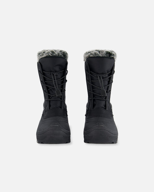 Winter Boots Black With Removable Liner-0