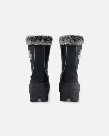 Winter Boots Black With Removable Liner-2