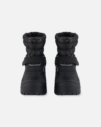 Winter Boots Solid Black-0