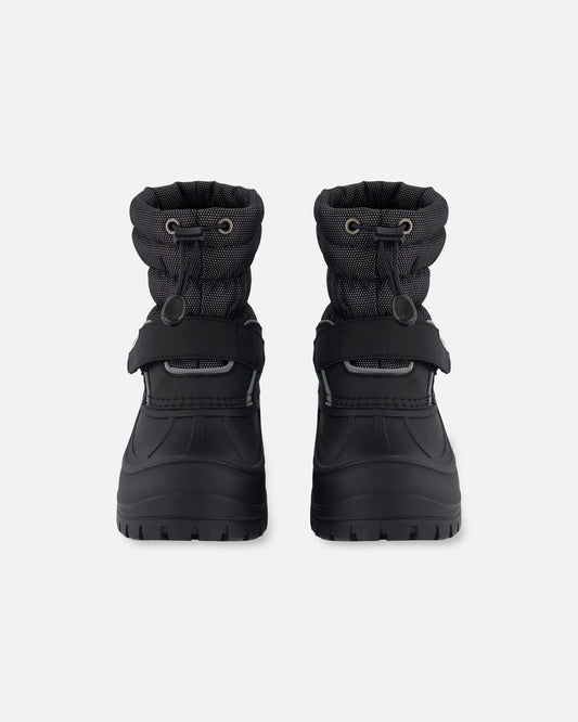 Winter Boots Solid Black-0