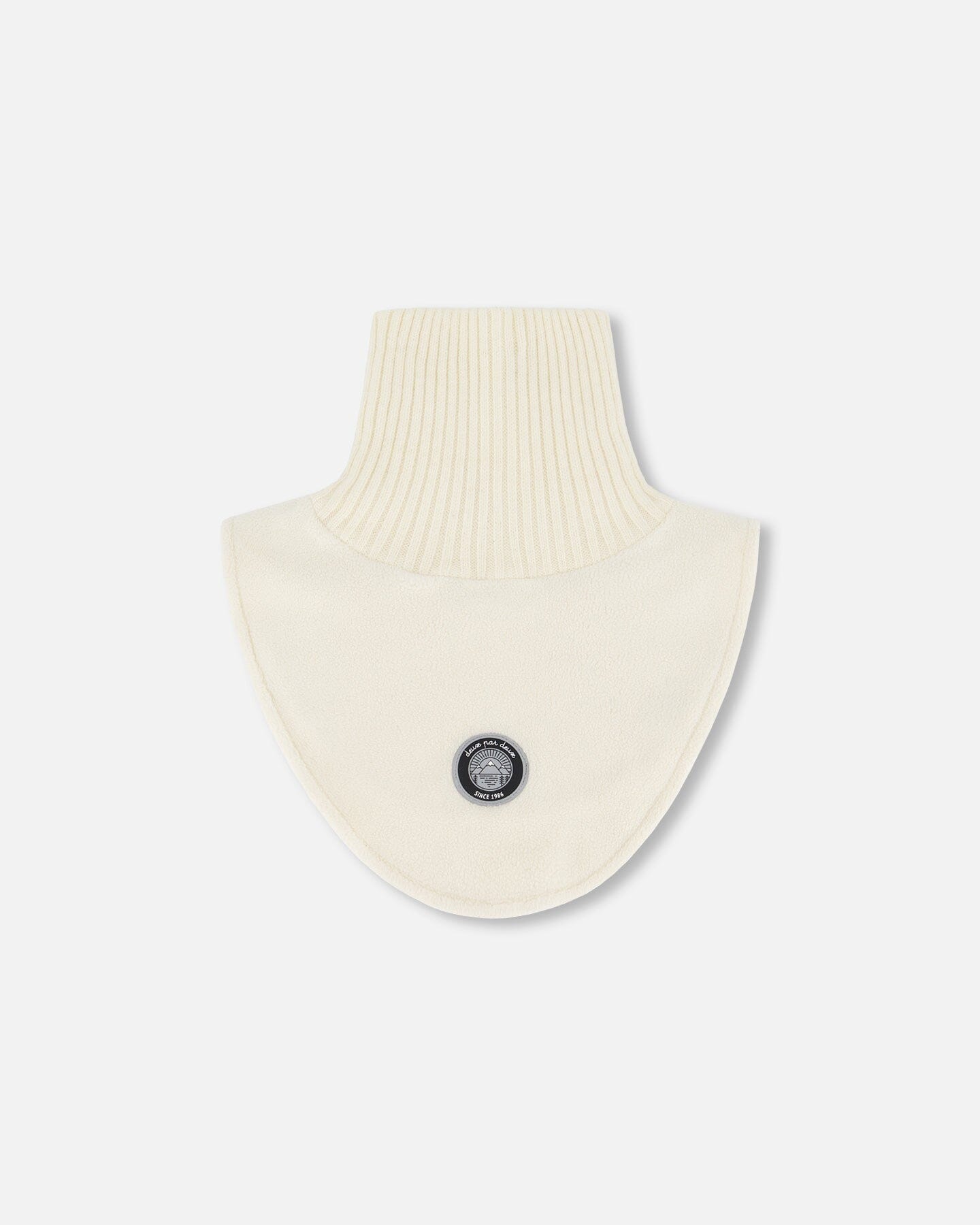 Polar Fleece And Knit Neckwarmer Off-White-0