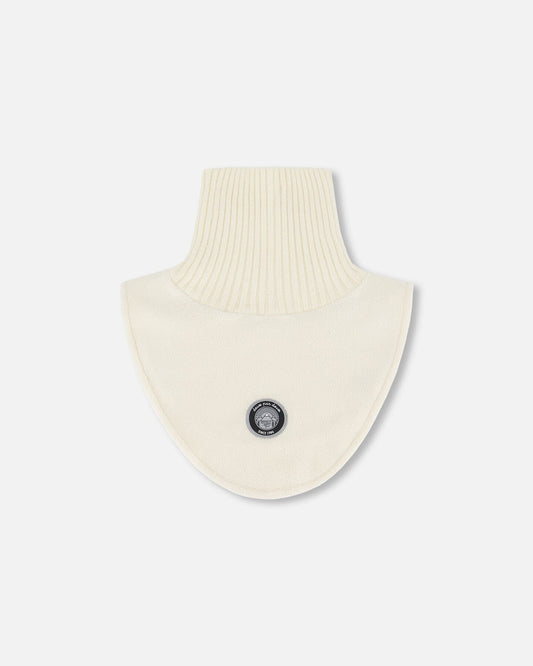 Polar Fleece And Knit Neckwarmer Off-White-0