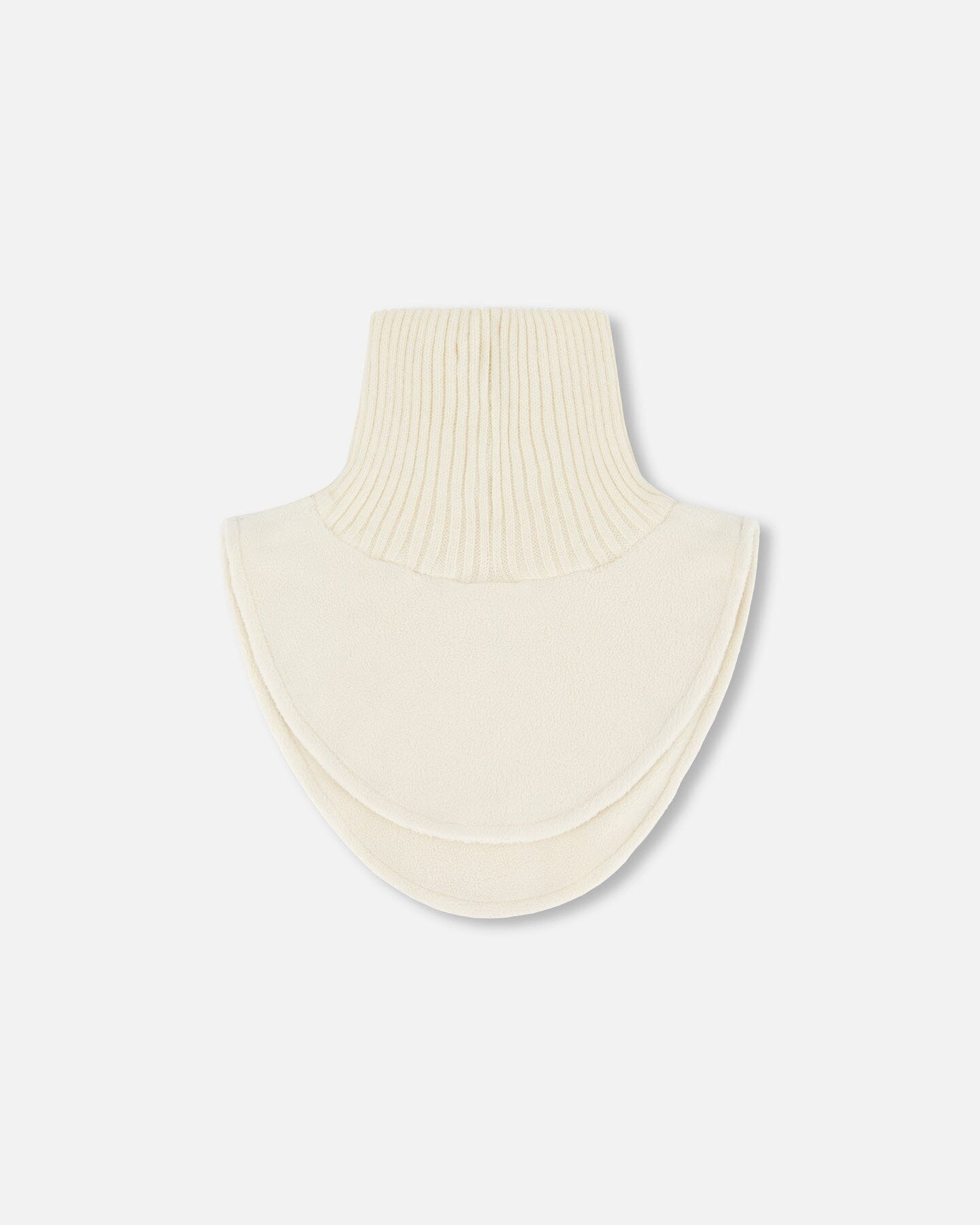 Polar Fleece And Knit Neckwarmer Off-White-1