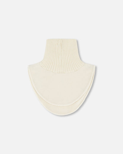 Polar Fleece And Knit Neckwarmer Off-White-1