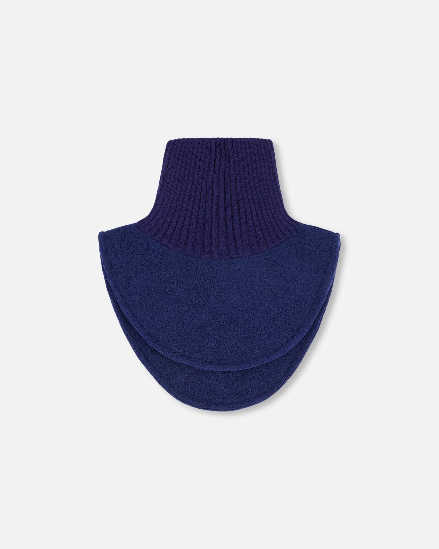 Polar Fleece And Knit Neckwarmer Navy Blue-2