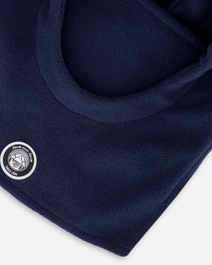 Polar Fleece Balaclava For Ski Helmet Navy Blue-4