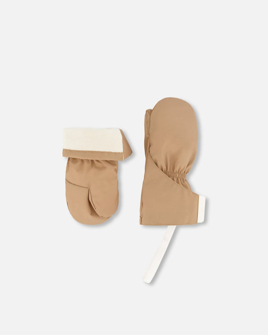 Lined Baby Mittens Chanterelle-0