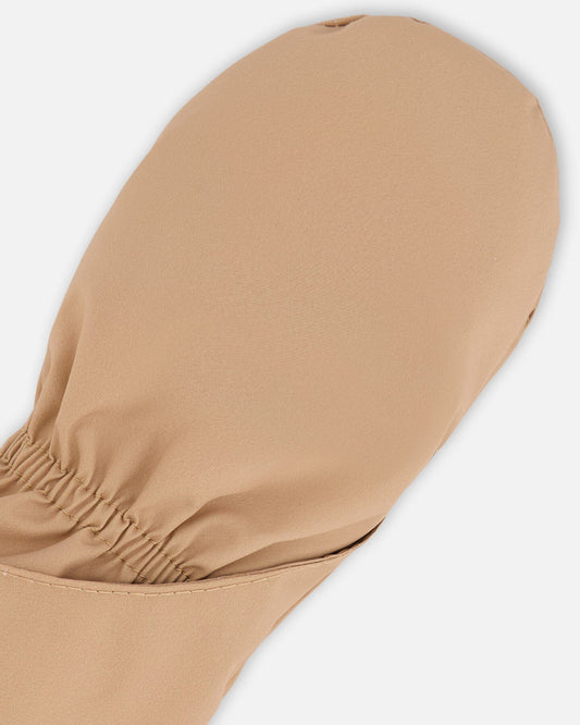 Lined Baby Mittens Chanterelle-1