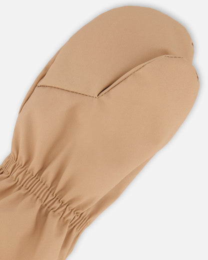 Lined Baby Mittens Chanterelle-2