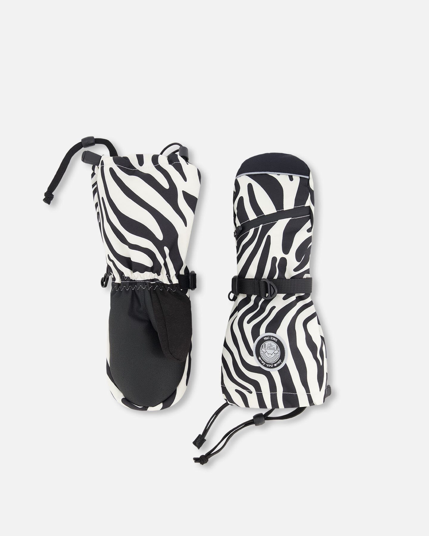 Winter Mittens Teknik Zebra Print-0
