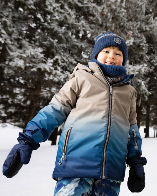 Winter Mittens Play Navy Blue-1