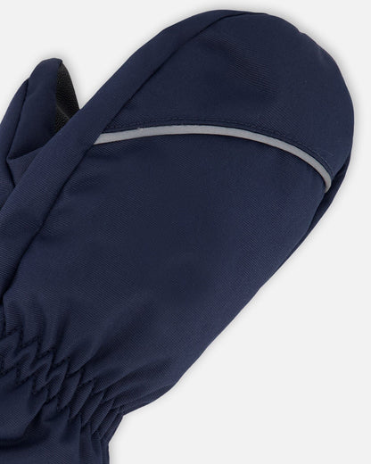 Winter Mittens Play Navy Blue-3