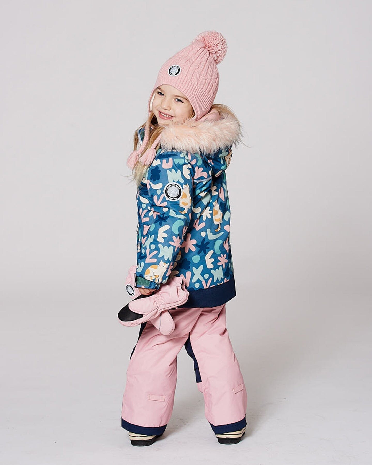 Winter Mittens Play Dusty Pink-2