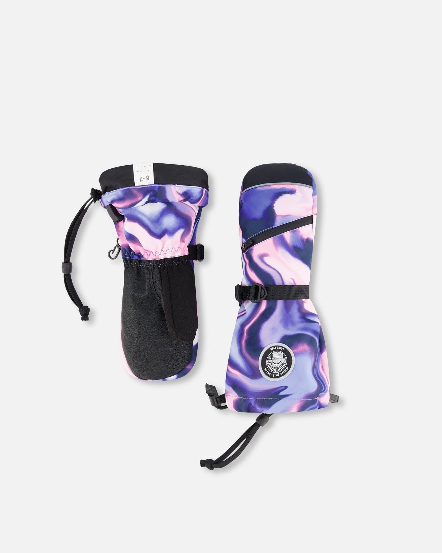 Winter Mittens Teknik Pink And Blue Marble-0