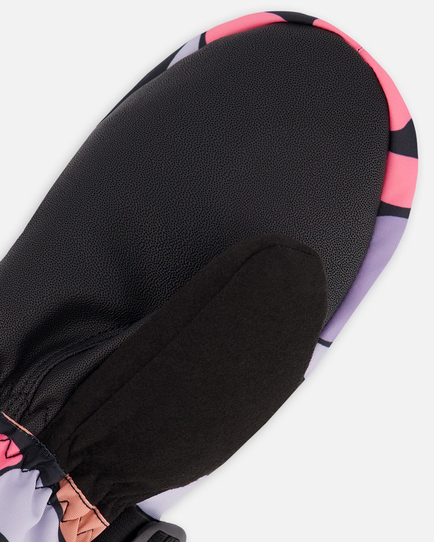 Winter Mittens Teknik Black Retro Flower Print-4