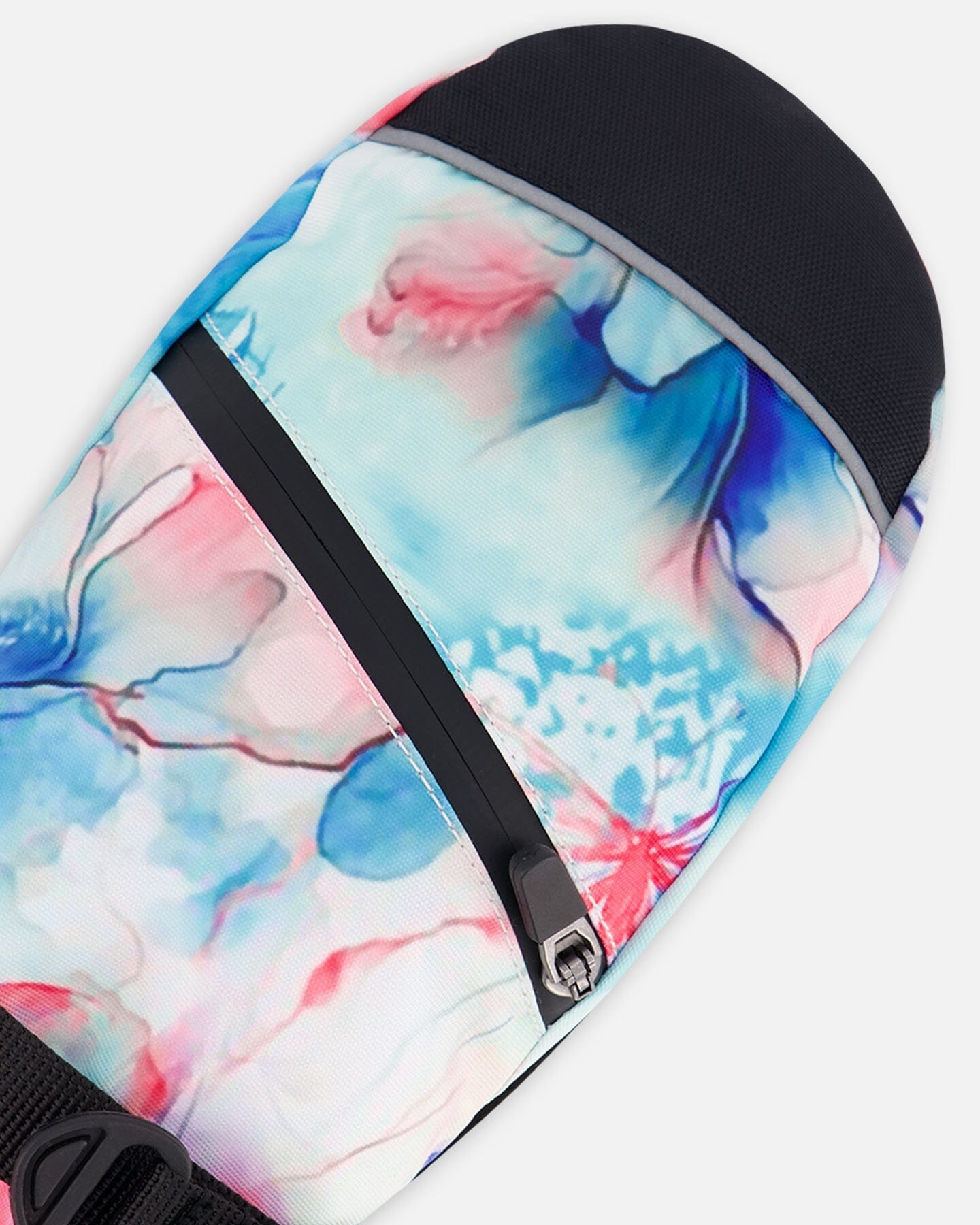 Winter Mittens Teknik Blue Flower Print-3