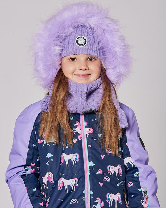 Lined Winter Neckwarmer Lavender-1