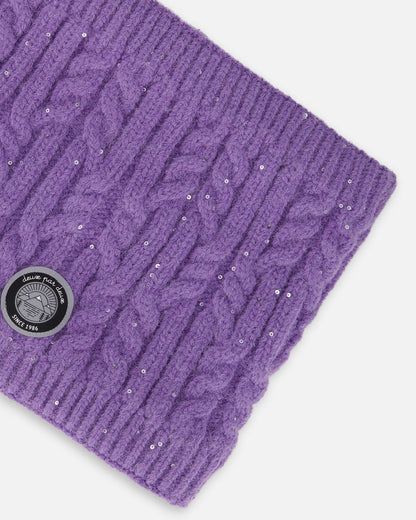 Lined Winter Neckwarmer Lavender-3