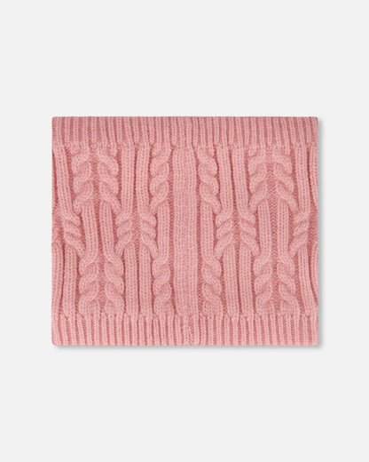 Lined Winter Neckwarmer Dusty Pink-1