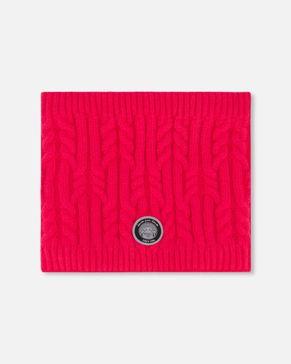 Lined Winter Neckwarmer Flash Coral-0