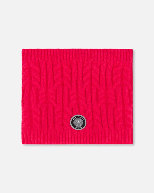 Lined Winter Neckwarmer Flash Coral-0