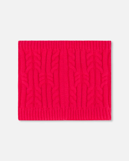 Lined Winter Neckwarmer Flash Coral-1
