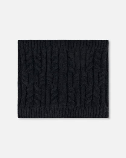 Lined Winter Neckwarmer Black-1