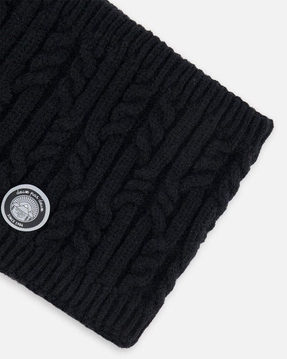 Lined Winter Neckwarmer Black-2