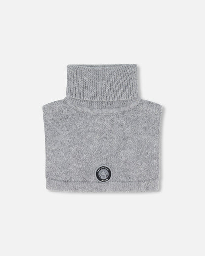 Turtleneck Neckwarmer Heather Gray-0