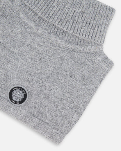 Turtleneck Neckwarmer Heather Gray-3