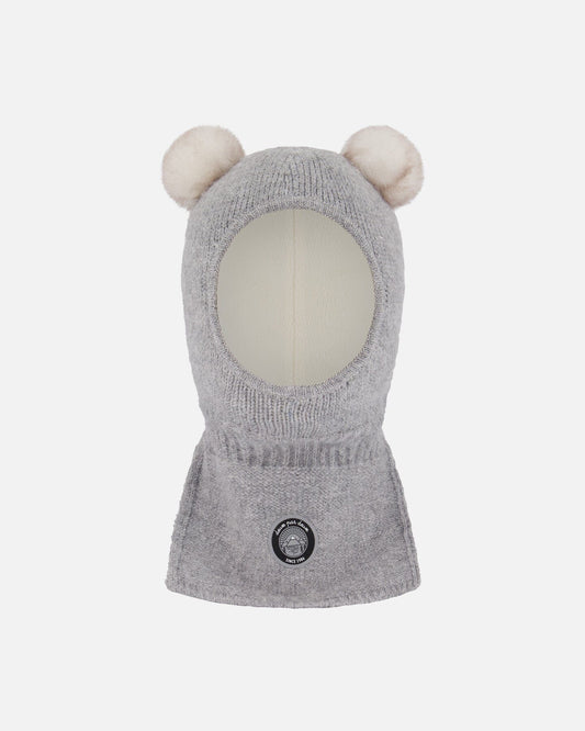 Knit Balaclava Heather Gray-0
