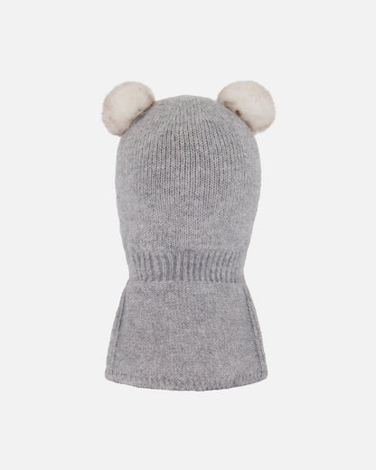 Knit Balaclava Heather Gray-2