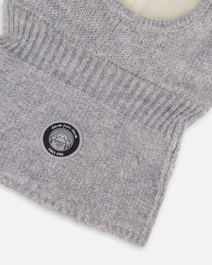 Knit Balaclava Heather Gray-3