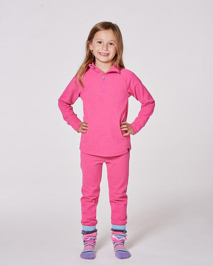 Two-Piece Thermal Underwear Set Candy Pink-1