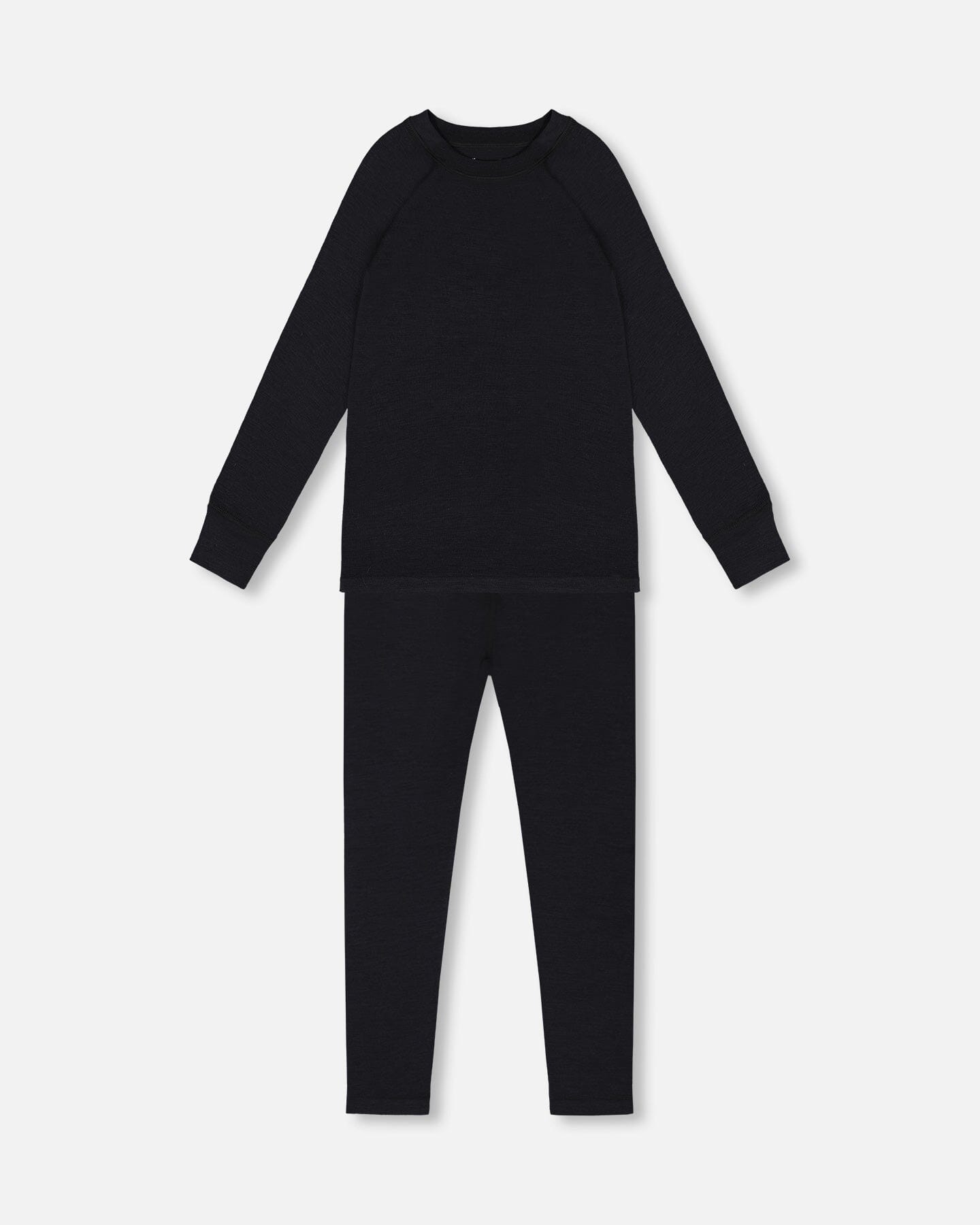 Merino Wool Base Layer Set Black-0