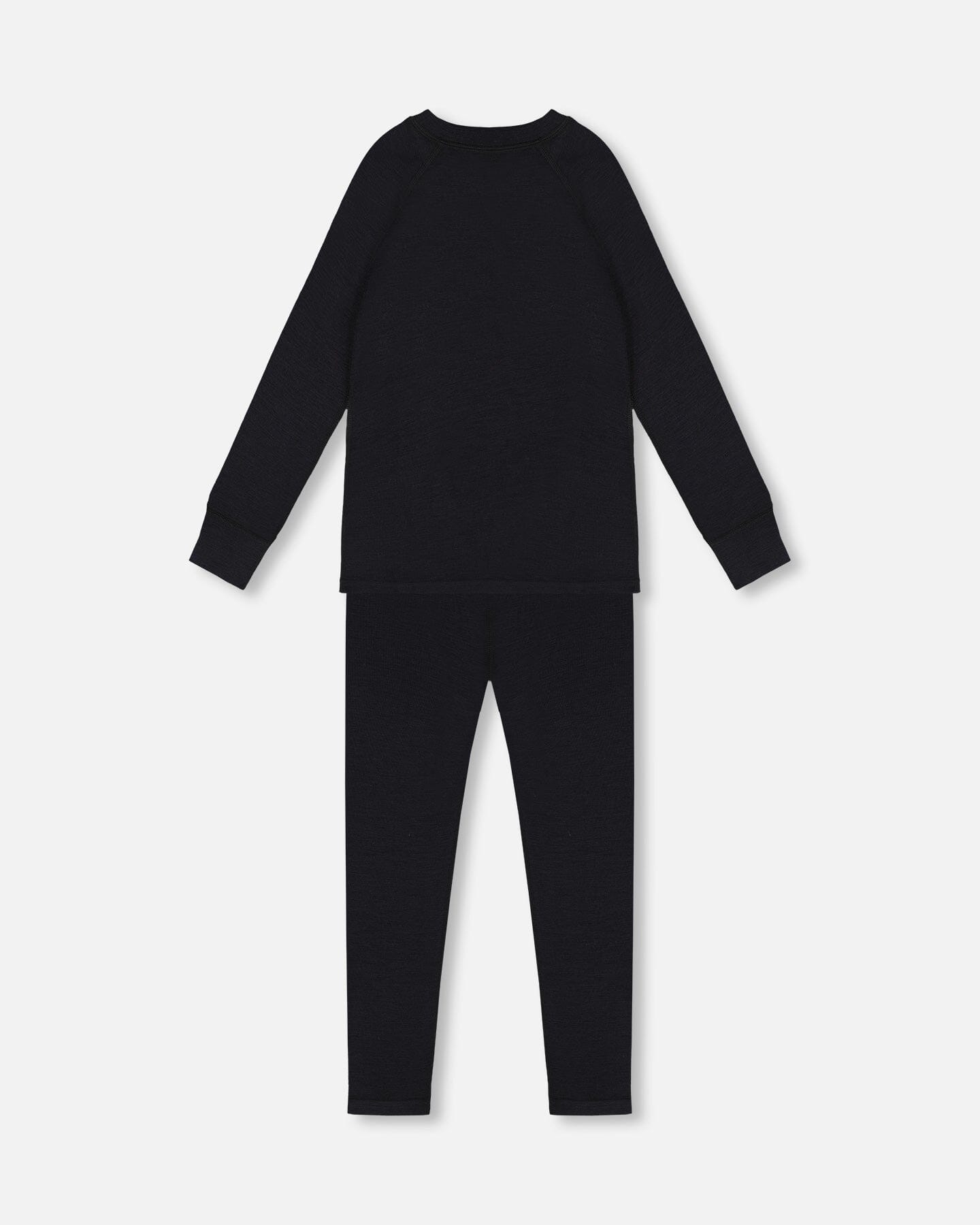 Merino Wool Base Layer Set Black-1