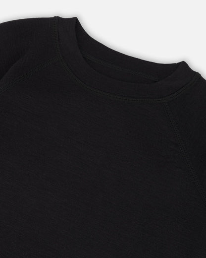Merino Wool Base Layer Set Black-2