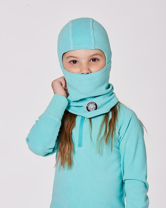 Brushed Jersey Balaclava Turquoise Blue-1