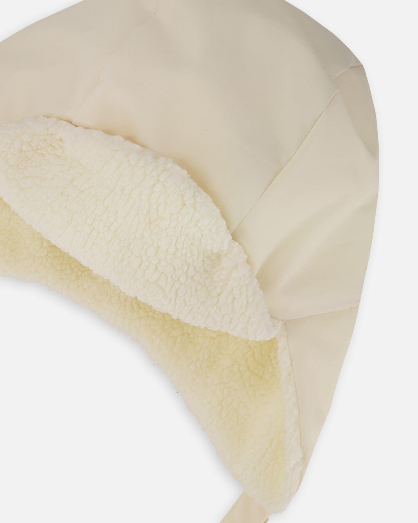Lined Baby Chapka White Asparagus-2