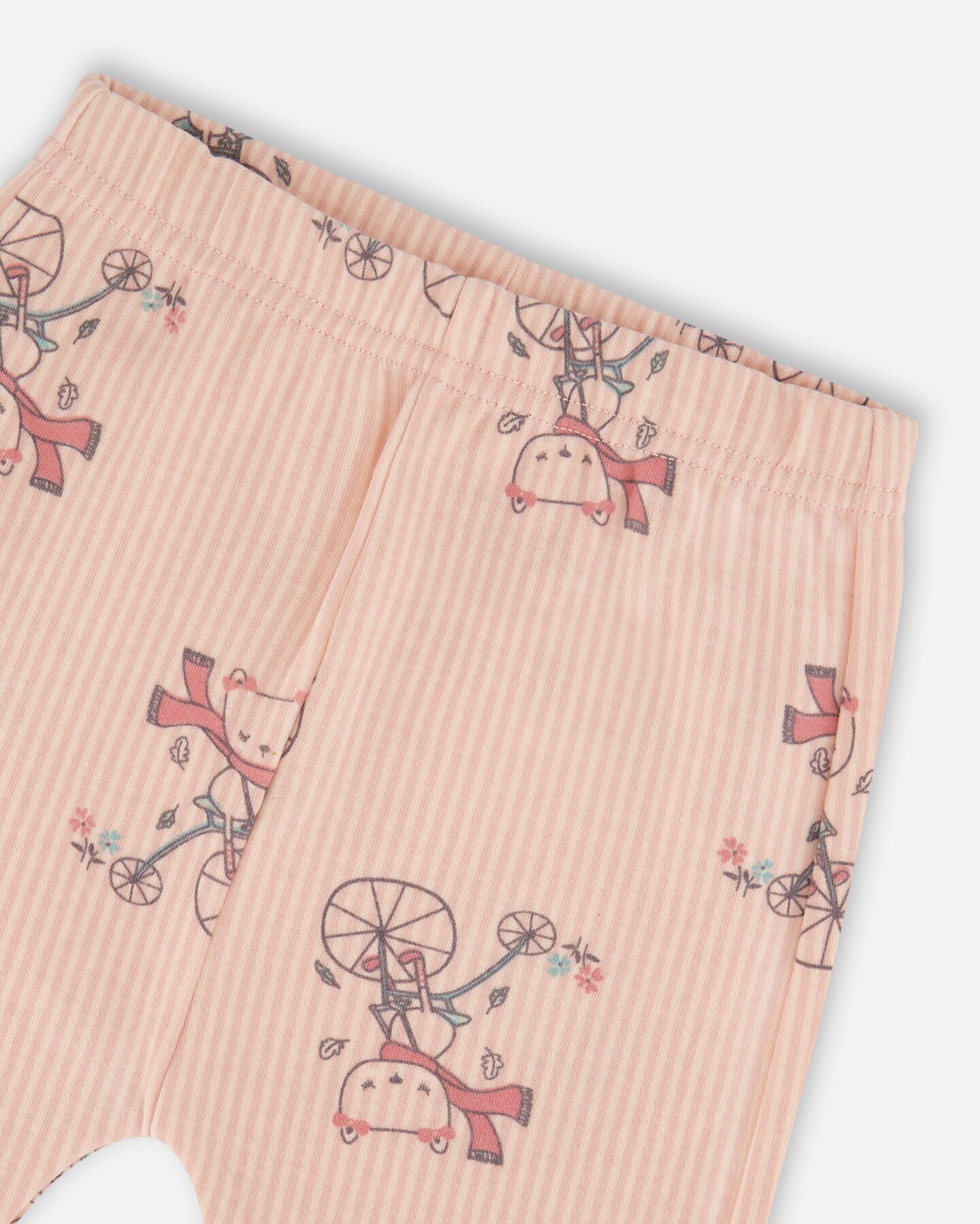 Organic Cotton Pant With Top Set Pink Cat Print-4