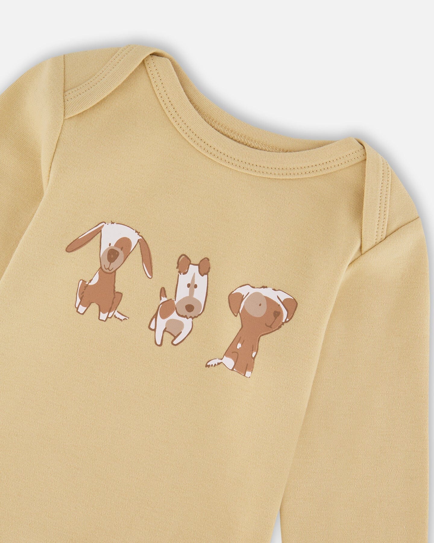 Organic Cotton Onesie Light Caramel-2