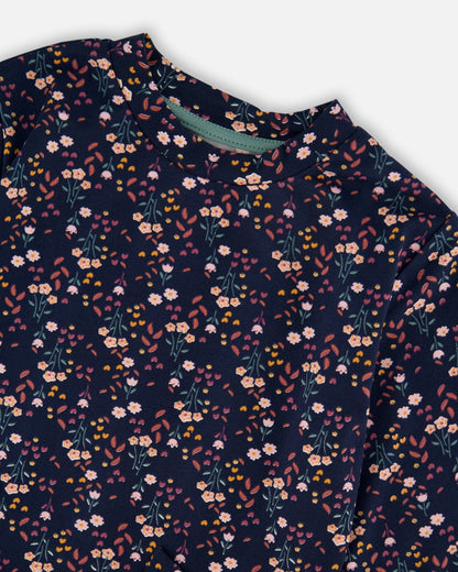 Tunic And Leggings Set Navy Floral-3
