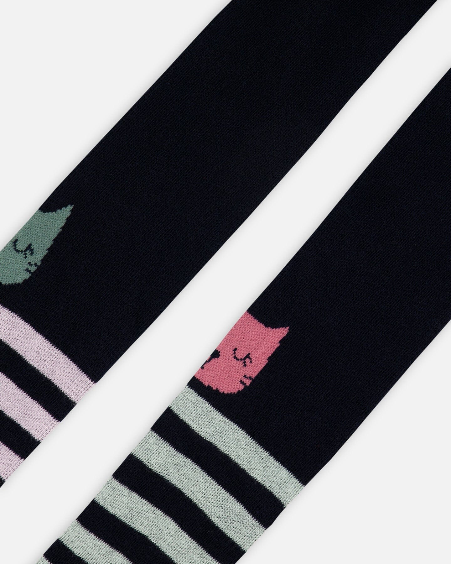 Knit Tights Dark Blue-3