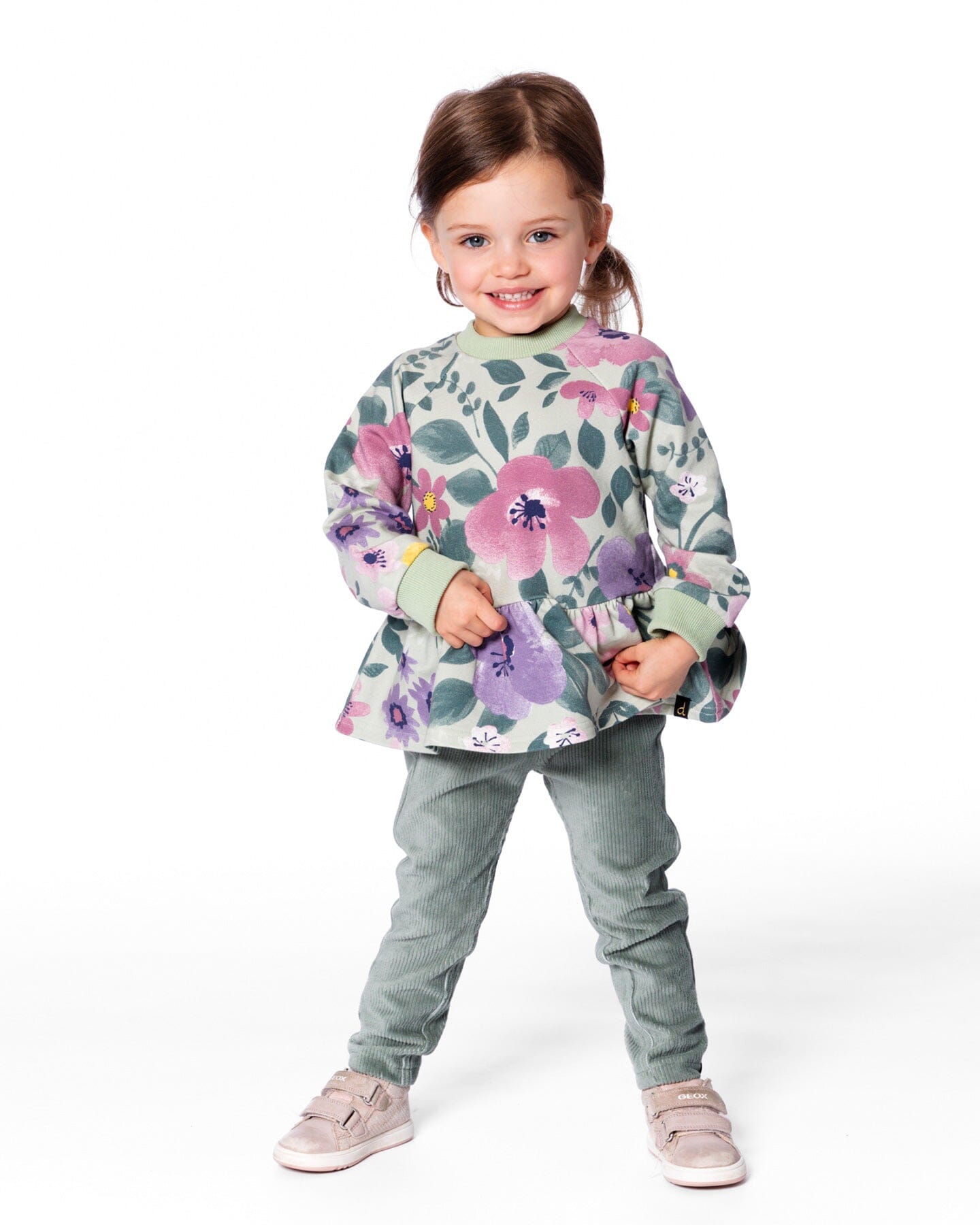 Stretch Velour Tregging Jade Green-1