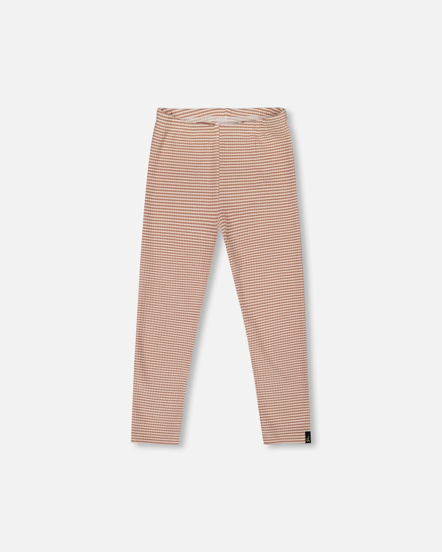 Rib Striped Leggings Beige And Off-White-0