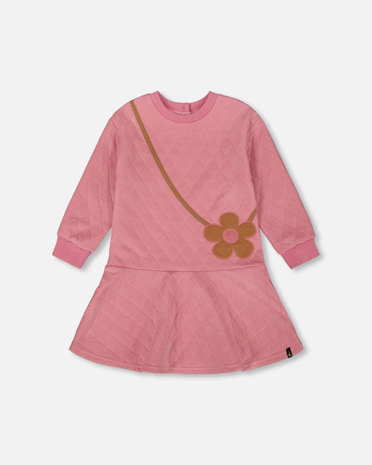 Quilted Dress Purple Pink-0