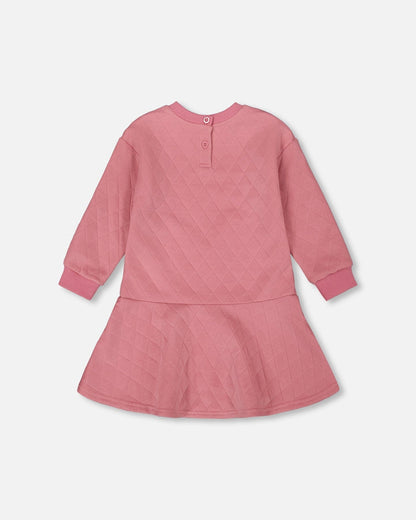 Quilted Dress Purple Pink-2