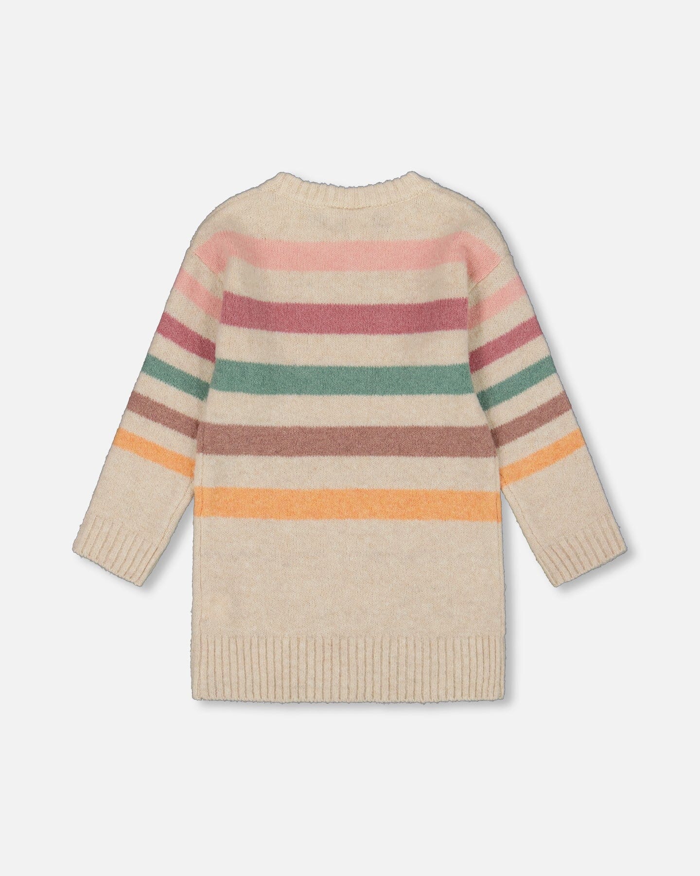 Knitted Tunic Off-White With Stripes-3