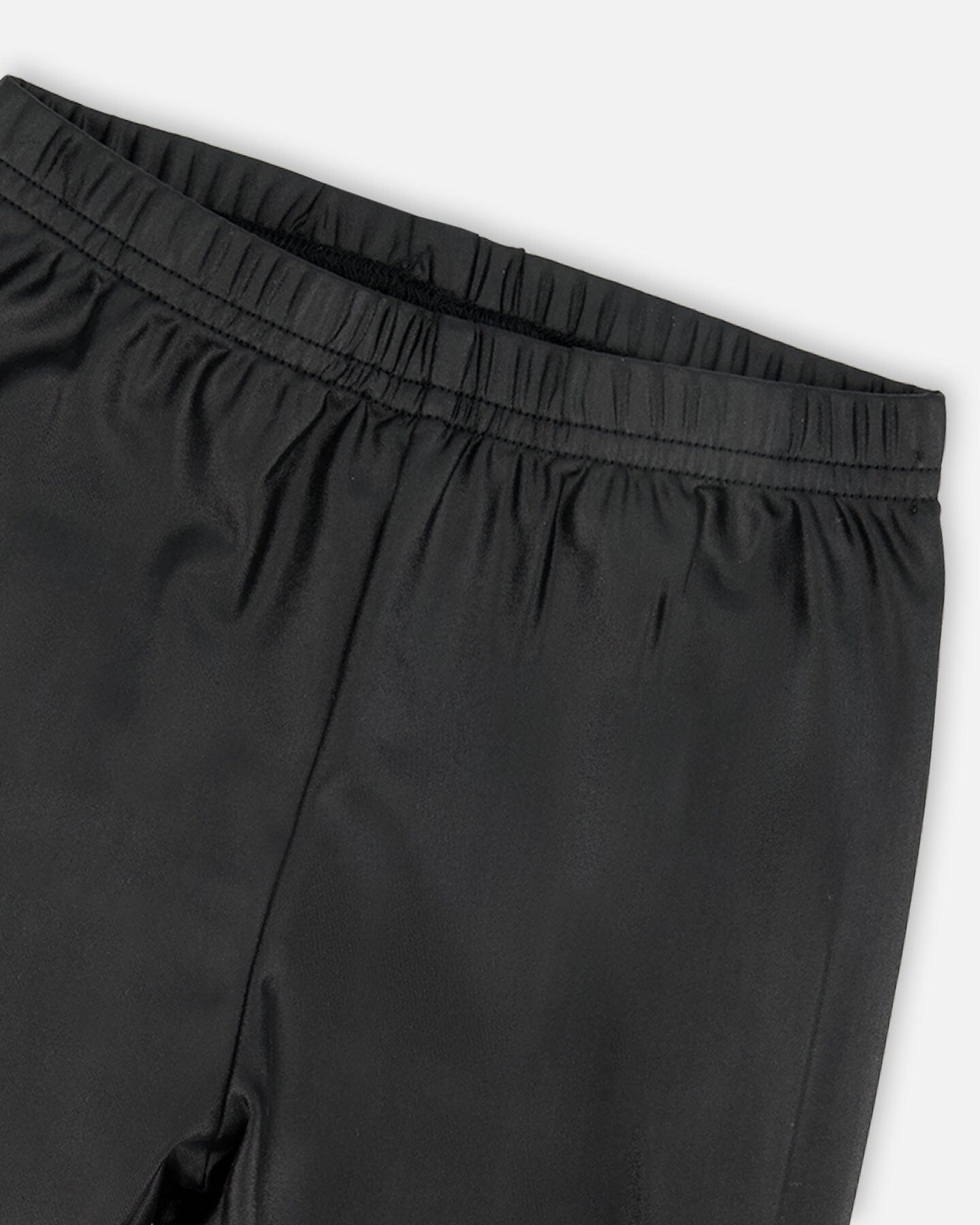 Shiny Stretch Jersey Leggings Black-3