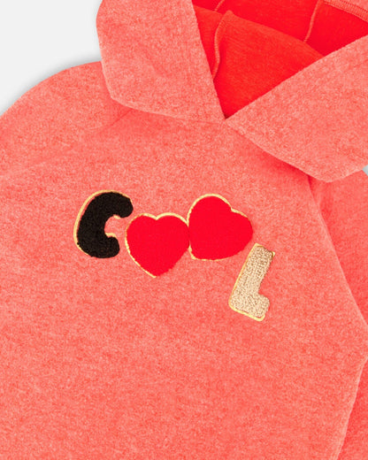 Ultra Soft Hooded Tunic Coral-3